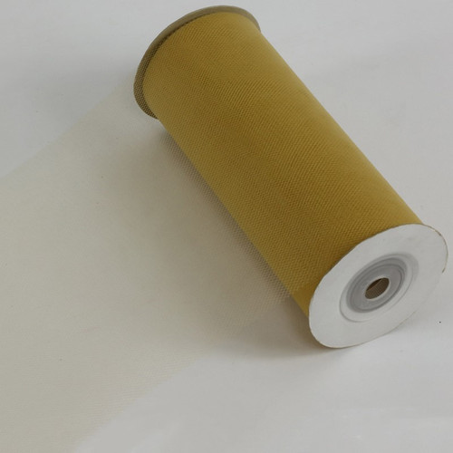 NAT * Tulle 6" x 25yd Gold