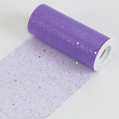NAT * Sprkl Organza Roll 6"x25yd Lavender NAT * Sprkl Organza Roll 6"x25yd Lavender