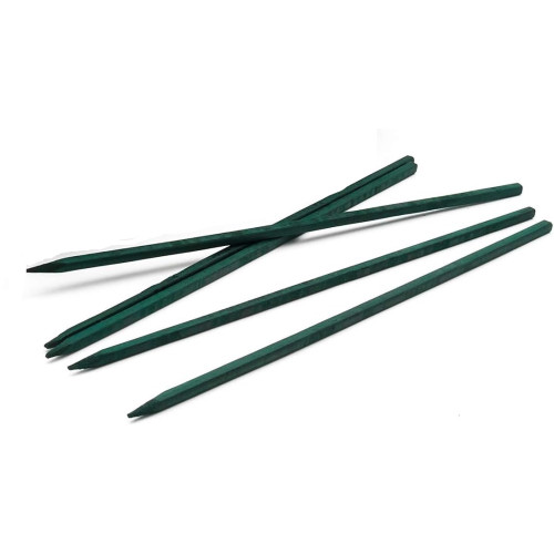 PP * 8" Unwired Wood Pick Green