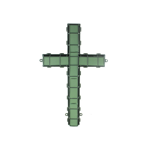 SYN * 24" Floral Foam Cross Green