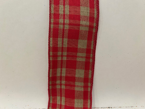 JAS *  DW Plaid 40/10 Red Tan