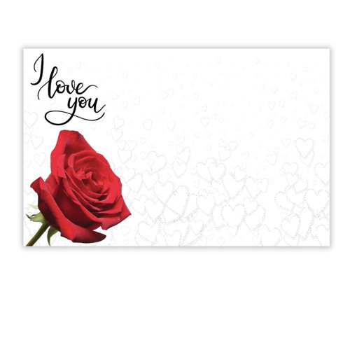 I Love You w/Red Rose * D88-SP0707