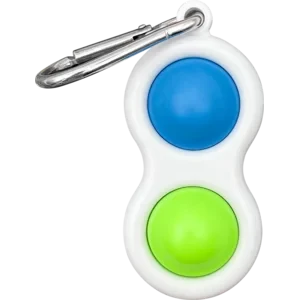 TCR-20132 Fidget Popper Keychain Bl/Grn