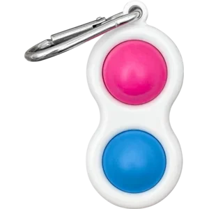 TCR-20133 Fidget Popper Keychain Bl/Pink