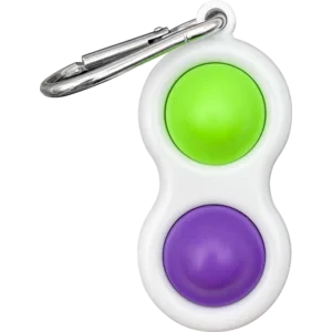 TCR-20134 Fidget Popper Keychain Pur/Grn