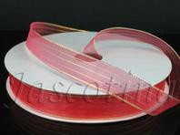 JAS *  Pinstripe Sheer 3/50 Hot Pink