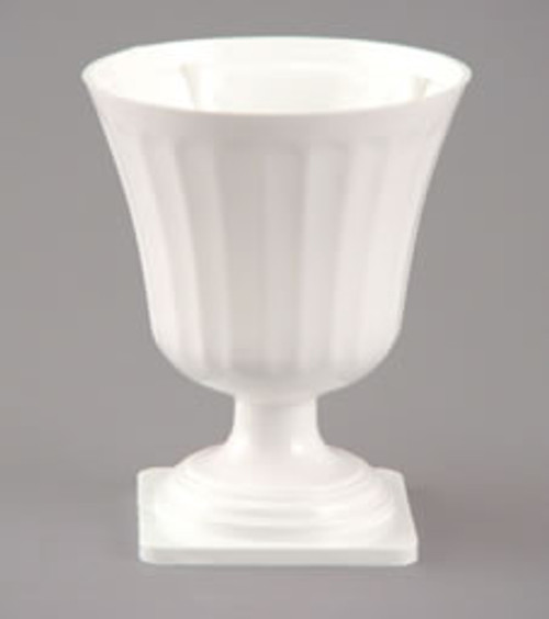 DL * 8 1/2" Urn Vase White