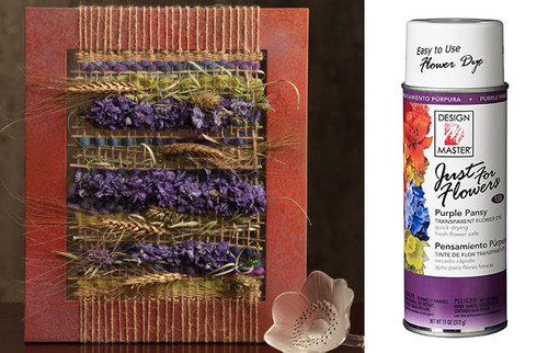 DM * Floral Spray Purple Pansy
