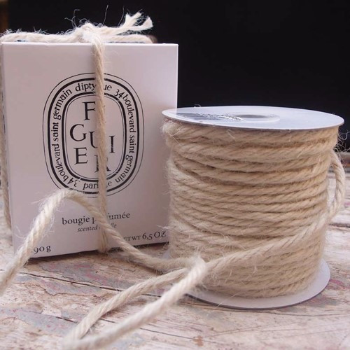 HV *  Jute Cord 3.5mmx25yd White