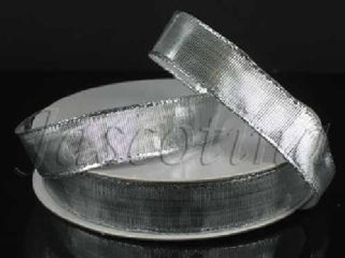 JAS *  Metallic Ribbon 3/25 Silver