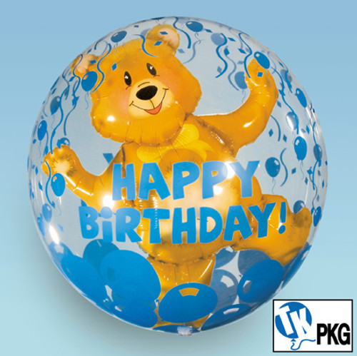 Happy Birthday Bear 24" Bubble Balloon TK-201