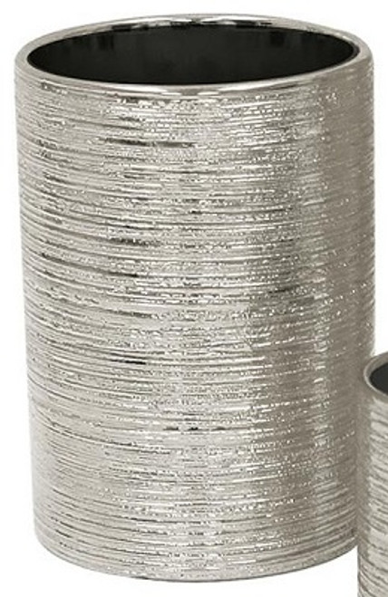 UNL *  Cylinder 6" High Etched Silver