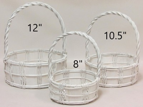 JBI * Basket Round White 10.5"M