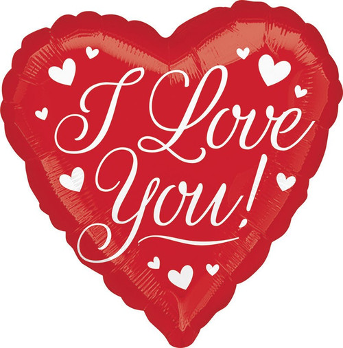 MAY-89599 I Love You 18" Mylar Balloon