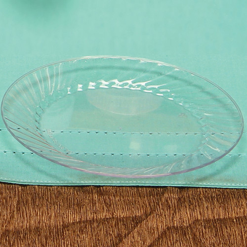 NAT * 6" Plastic Plate Clear