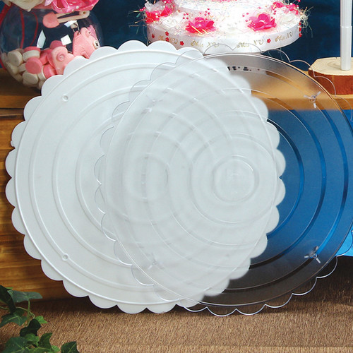 NAT * Cake Plate 8" Clear