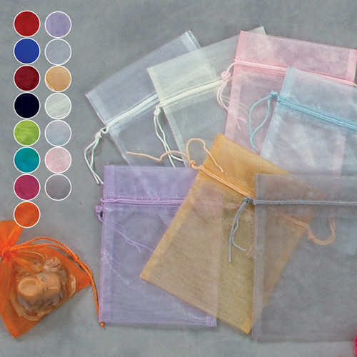 NAT * Organza Bag 5"x6.5" Purple