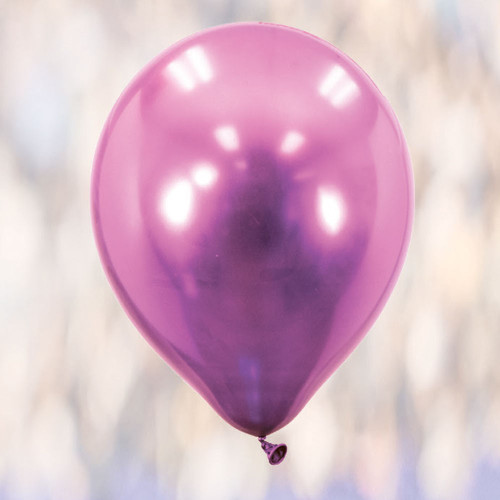 NAT * 12" Chrome Balloon Lavender