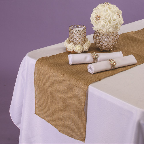 NAT * Burlap Table Runner Natural