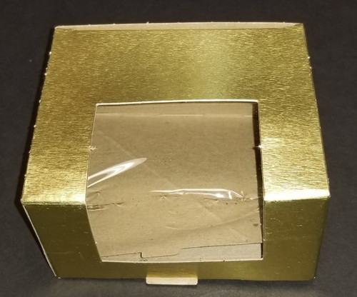 GBC-A543 Floral Box Gold Foil with Window 