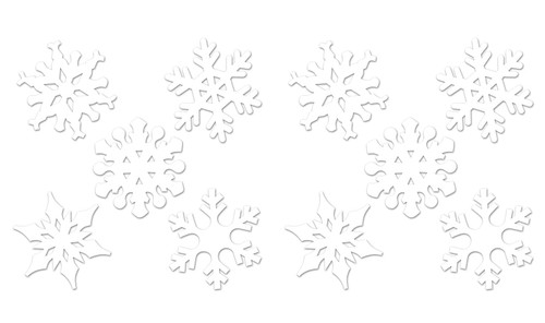 BEI *  Mini Snowflake Cutouts