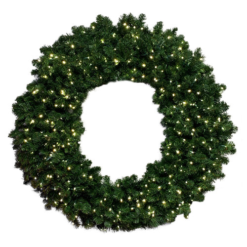 B * 24" Wreath LED Warm White