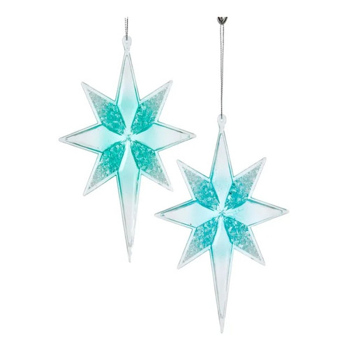 KA-T3161 6.5" Star Ornament Turquoise