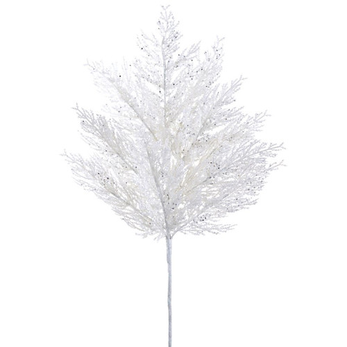 AS *  27' Glitter Pine Spray White