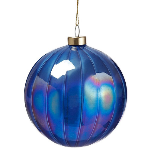 AS *  Glass Ornament 4" Purple