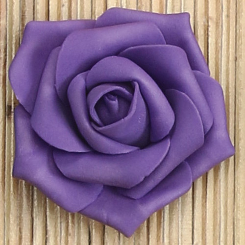 NAT * 2.5" Foam Flower Purple