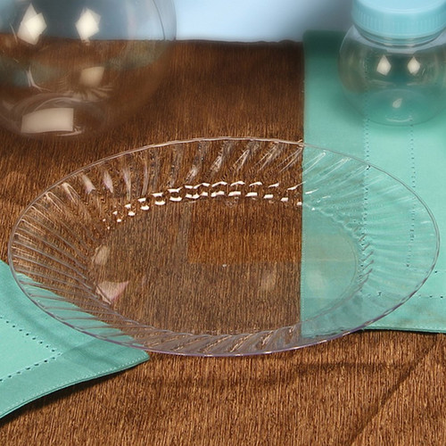 NAT * 9" Plastic Plate Clear