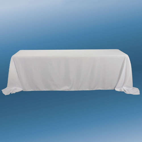 NAT-7273-WHT Tablecover 8ft White Fabric