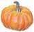 AS *  5" Dia Pumpkin Orange/White