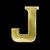 MAS * Gold Letters J