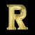 MAS * Gold Letters R