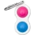 TCR-20133 Fidget Popper Keychain Bl/Pink