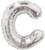 CVG 34895-14" Mylar Silver Letter "C"