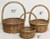 JBI * Round Basket Honey 8" Medium