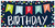 AMS *  Horizontal Happy Birthday Banner