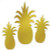 BEI *  Foil Pineapple Cutouts 