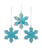 KA * 3.25" Snowflake Turquoise