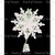 MD-50618 3.75" White Snowflake Tree Top