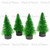 MD-50984 2.75" Glitter Pine Tree Green