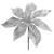 NIC *  8.5" Poinsettia Pick Silver 