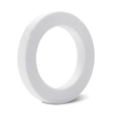 10pcs Christmas Foam Polystyrene Foam Ring Round Garland Model White Xmas