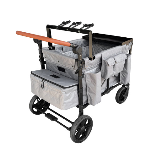VENATIC Heavy Duty Folding Wagon - 2-in-1 Collapsible Cart, 3 Gun 4 Wheel Shooting CART