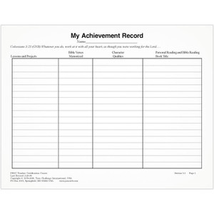 PSNL Achievement Records (50 pk) PSNL Achievement Records (50 pk)