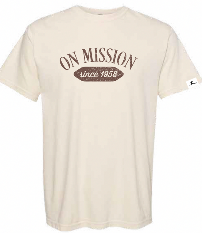 On Mission Comfort Colors©, Bay & Ivory T-shirts (limited sizes available)