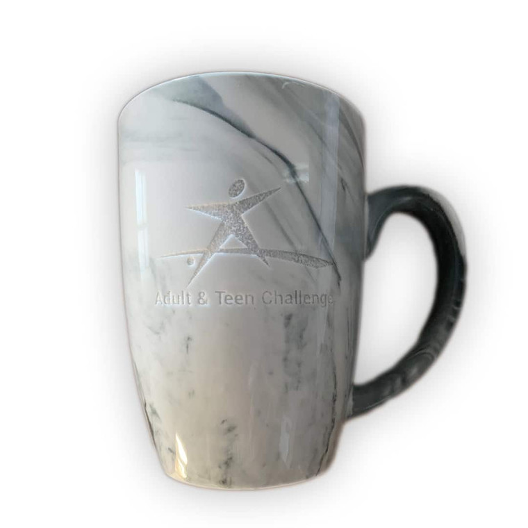 Gray Marble Mug with Deep Etched Starman