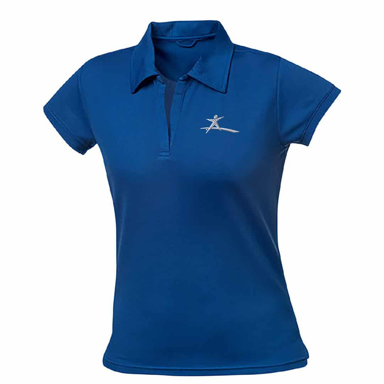 Womens Light Blue Polo